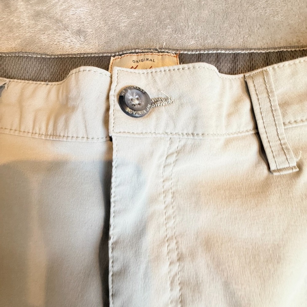 Weatherproof Vintage Men's Cargo Shorts Size 36 Gray Stretch Performance Nylon - Picture 4 of 12